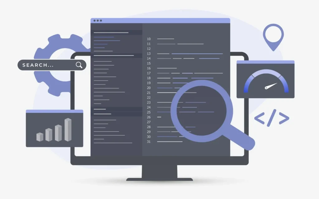 Illustration of on page content optimization and page structure