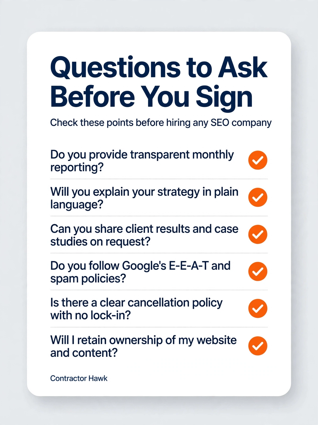Twelve questions to ask a plumber SEO company