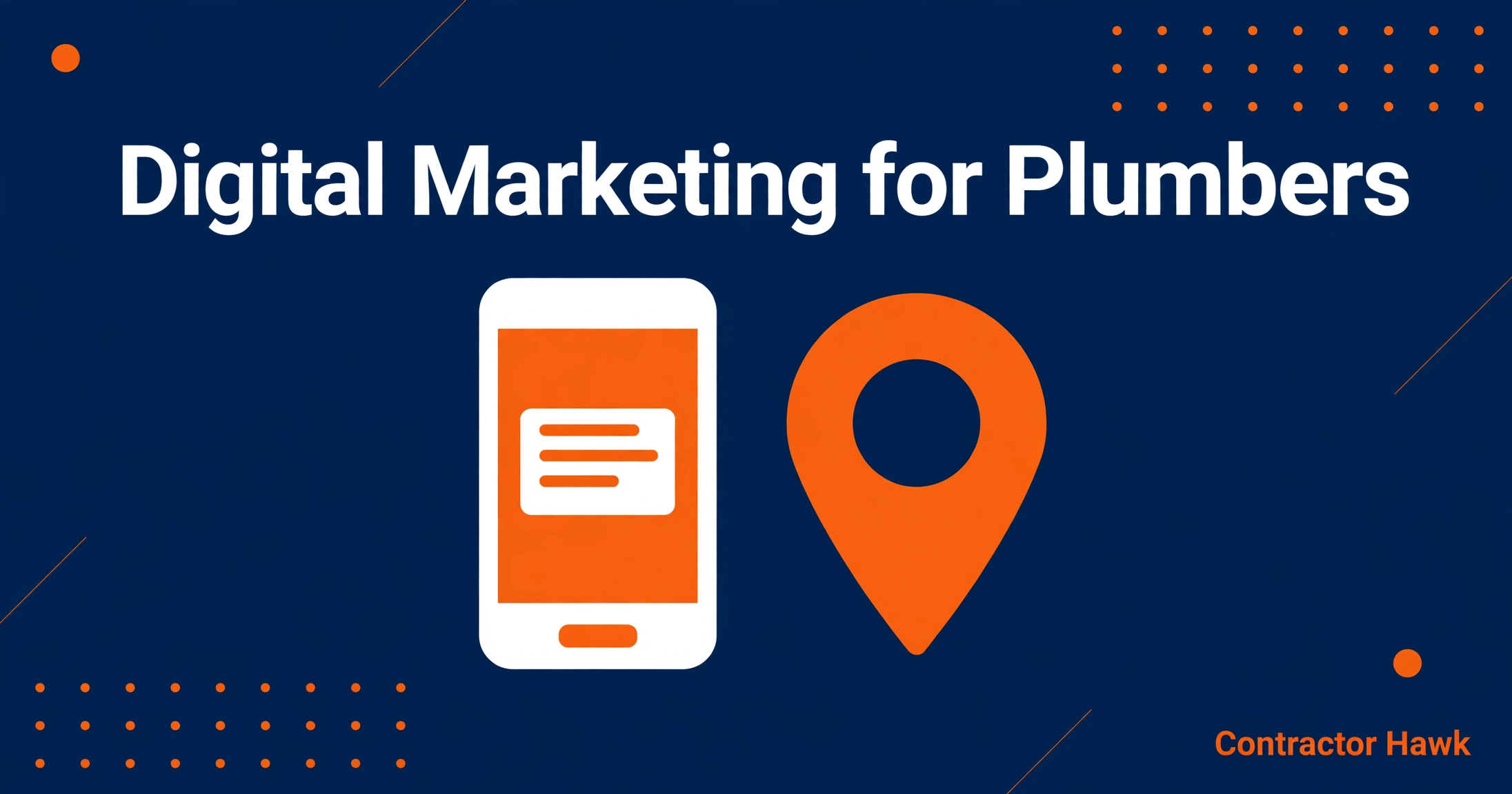 Marketing for plumbers ideas shown with a lightbulb and wrench