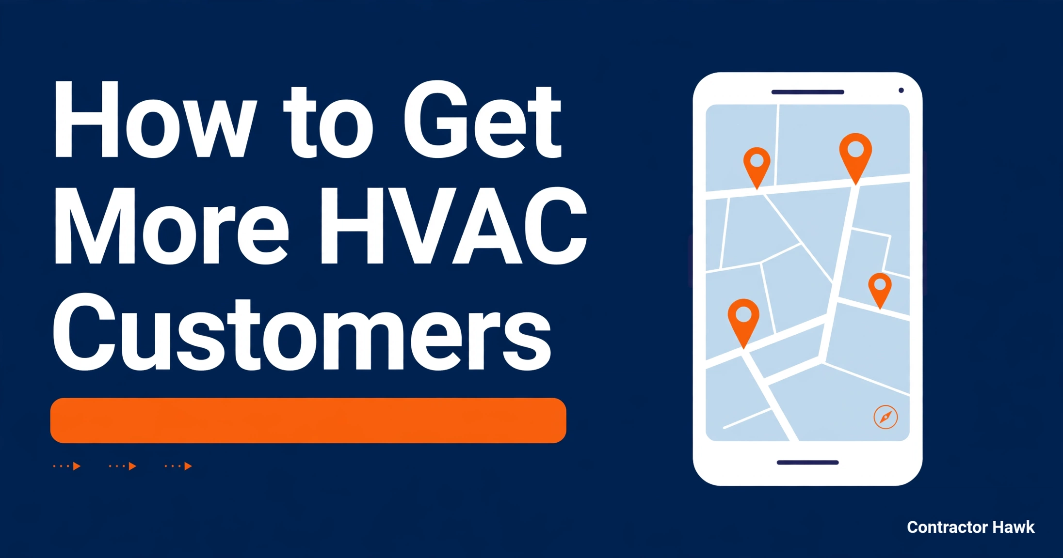 Title graphic for a guide on how to get HVAC customers