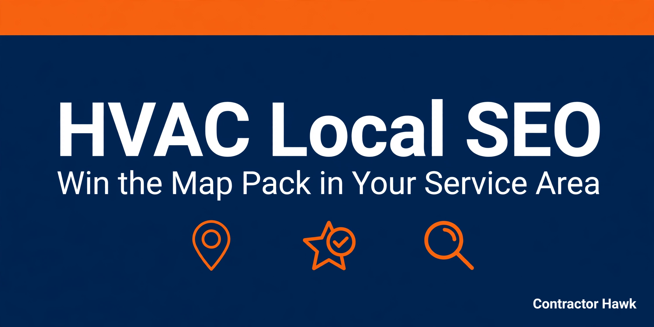 Title graphic for a guide to HVAC local SEO for contractors